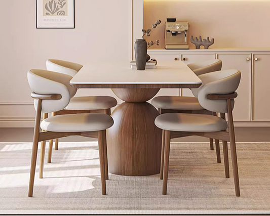 LEIN Japandi Sintered Stone Dining Table